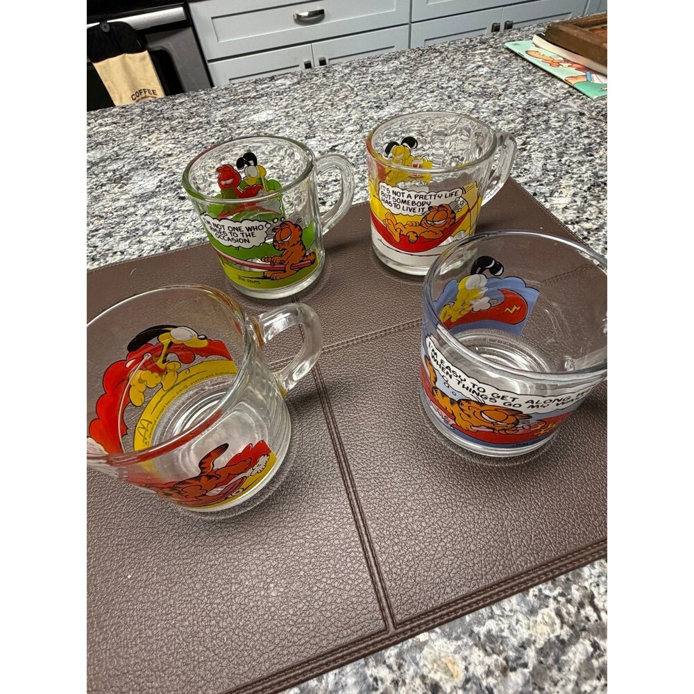 Vintage McDonald’s glass mugs set of four